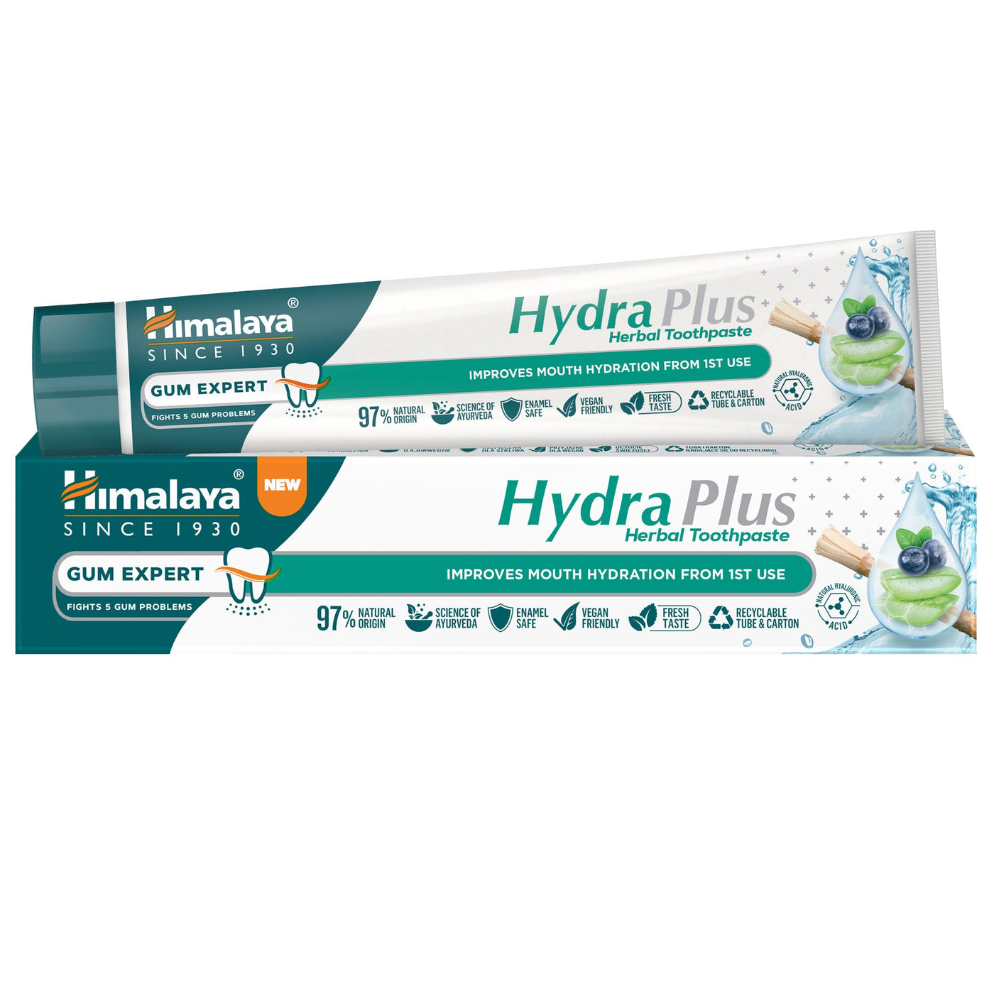 Himalaya Hydra Plus Herbal Toothpaste 75 ml tube
