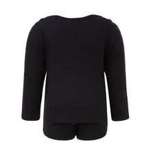 Fekete baba body zöld részletekkel