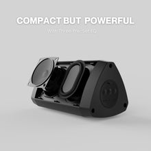 Fekete TriVox háromszög alakú Bluetooth hangszóró