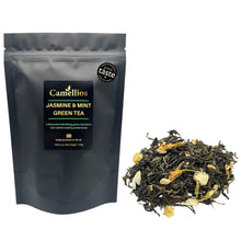 Jázminos-mentás szálas zöld tea 100 g-os kiszerelésben