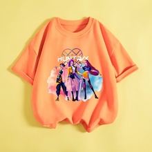 Lila K-pop stílusú gyerek póló