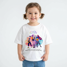 Lila K-pop stílusú gyerek póló
