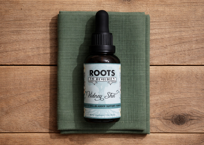 Kidney Shot herbal tincture for kidney, urinary, liver, and gallbladder support