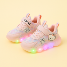 Rózsaszín gyerek LED sneaker buboréktalppal
