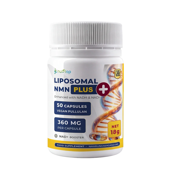 Nutriop® Max Strength Liposomal NMN PLUS+: Advanced Absorption NAD+ Complex (50 Capsules)-0