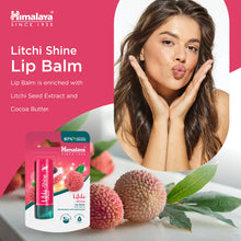 Himalaya Litchi Shine Lip Balm 4.5g stick for soft, glossy lips