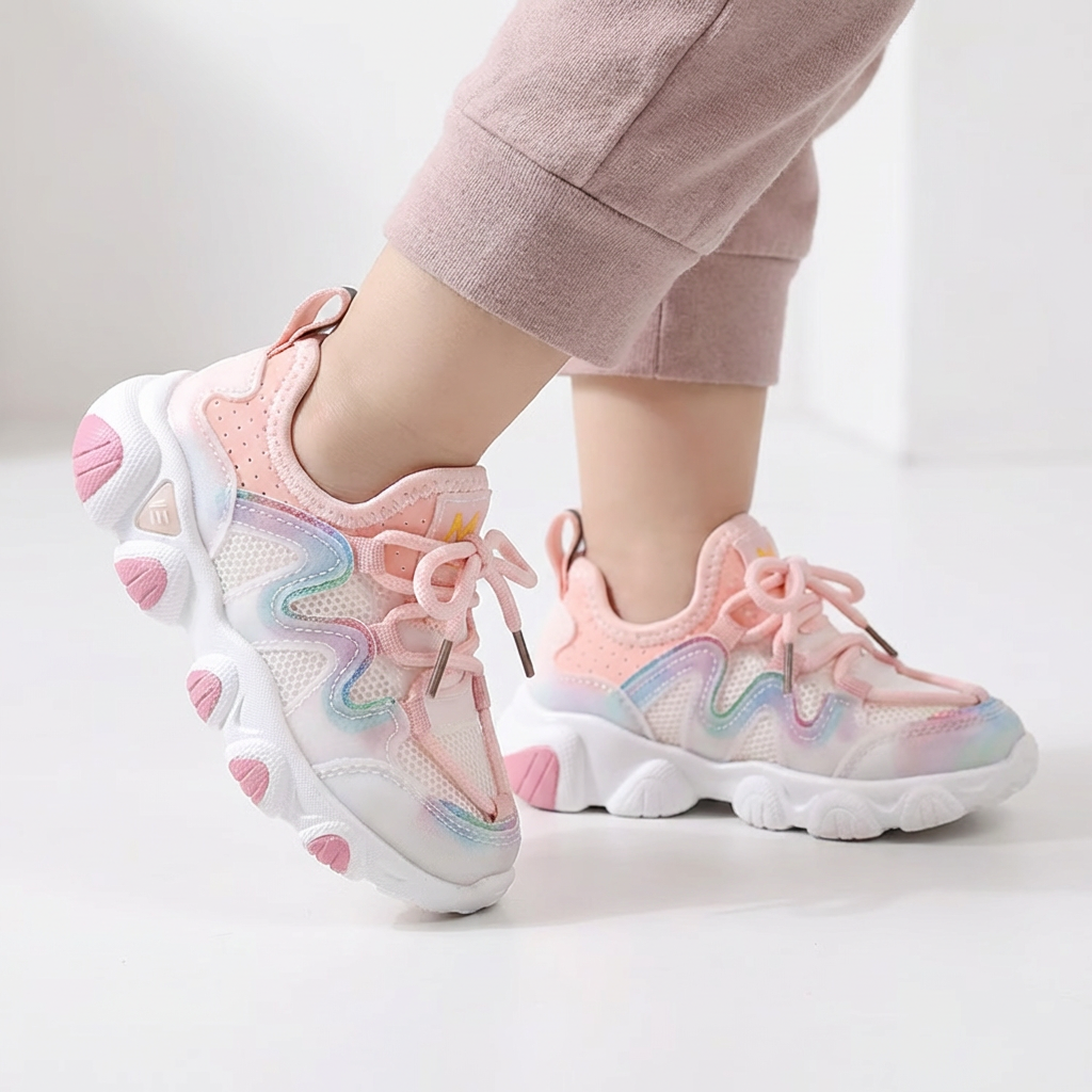 Zöld rugalmas gyerek sneaker