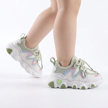 Zöld rugalmas gyerek sneaker