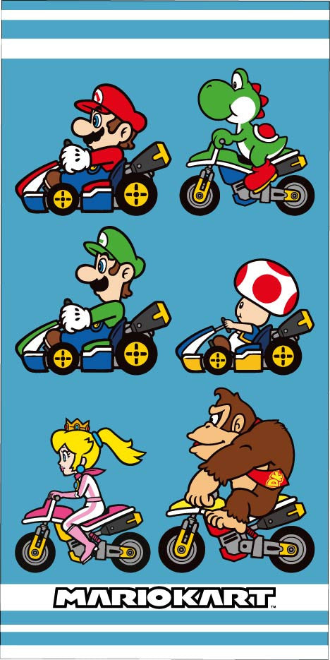 Super Mario MarioKart pamut törölköző 70 × 140 cm
