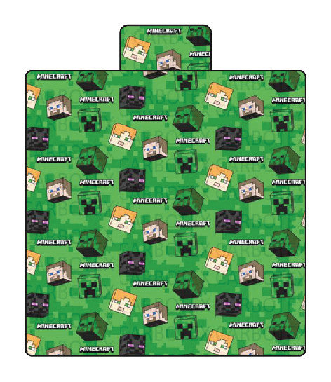 Minecraft mintás coral fleece takaró 140 × 200 cm