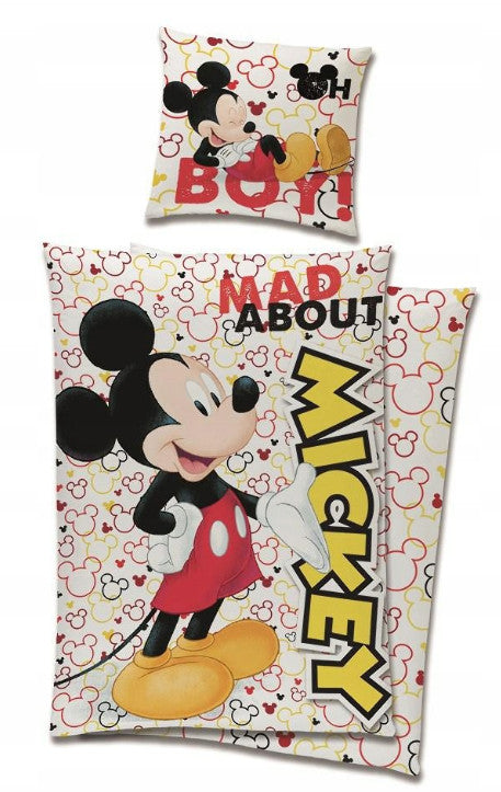 Mickey Mouse mintás pamut ágyneműhuzat garnitúra