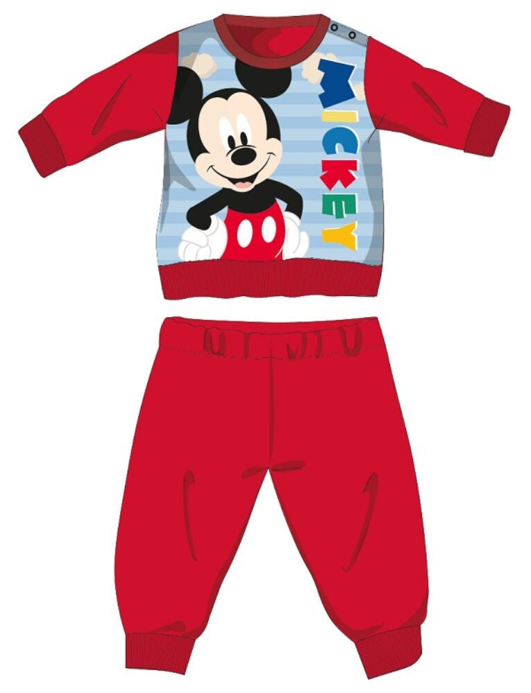 Piros Disney Mickey egér baba pizsma 92-es méretben