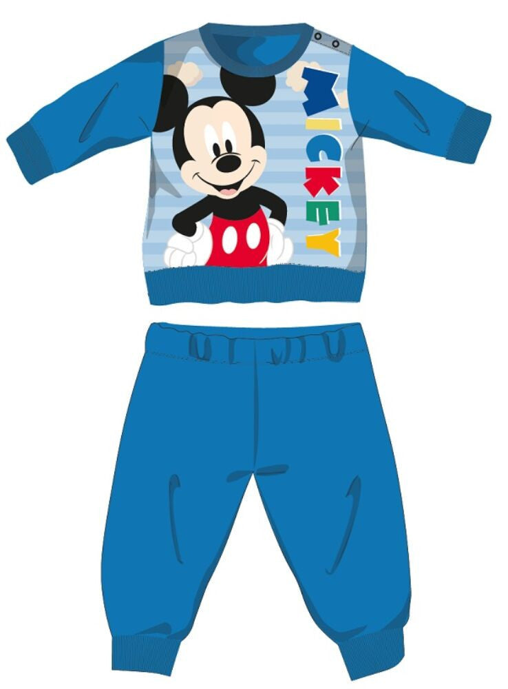 Világoskék Disney Mickey egér baba pizsama 92-es méretben