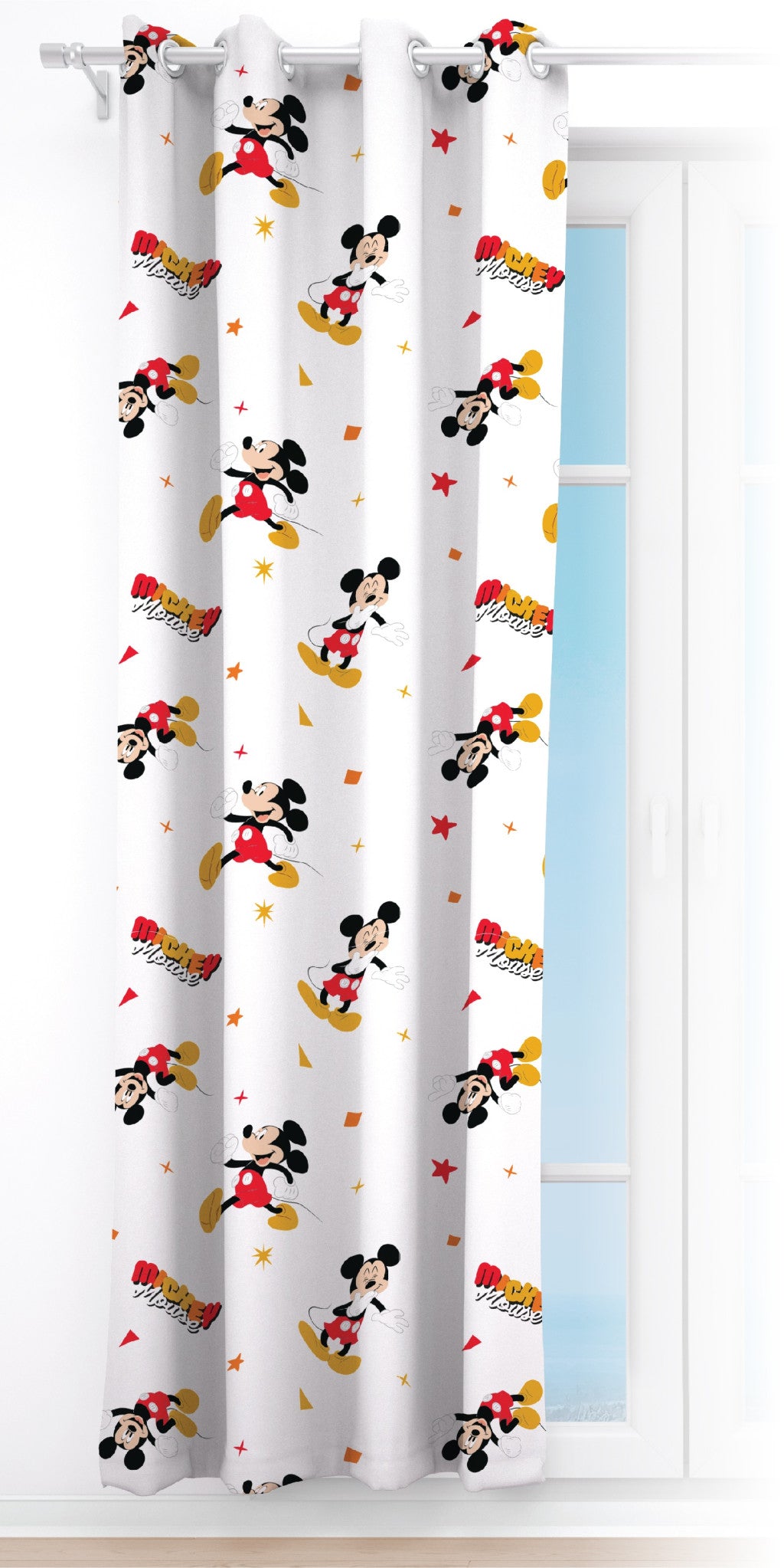 Mickey egér mintás függöny 140 x 245 cm