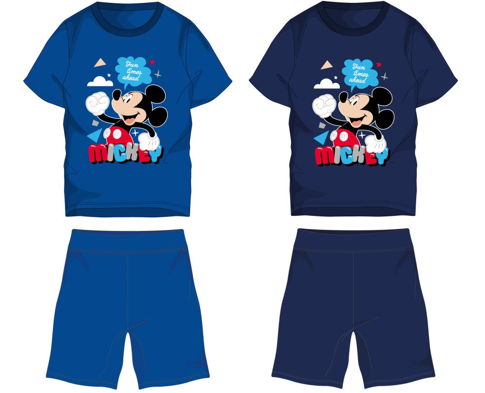 Sötétkék Disney Mickey egér pamut nyári gyerek szett 104-es méretben