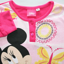 Pink Minnie egér mintás gyerek pizsama pillangókkal