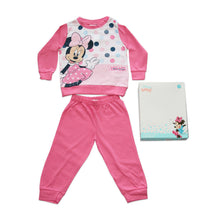Rózsaszín hosszú baba pizsama Minnie egér mintával