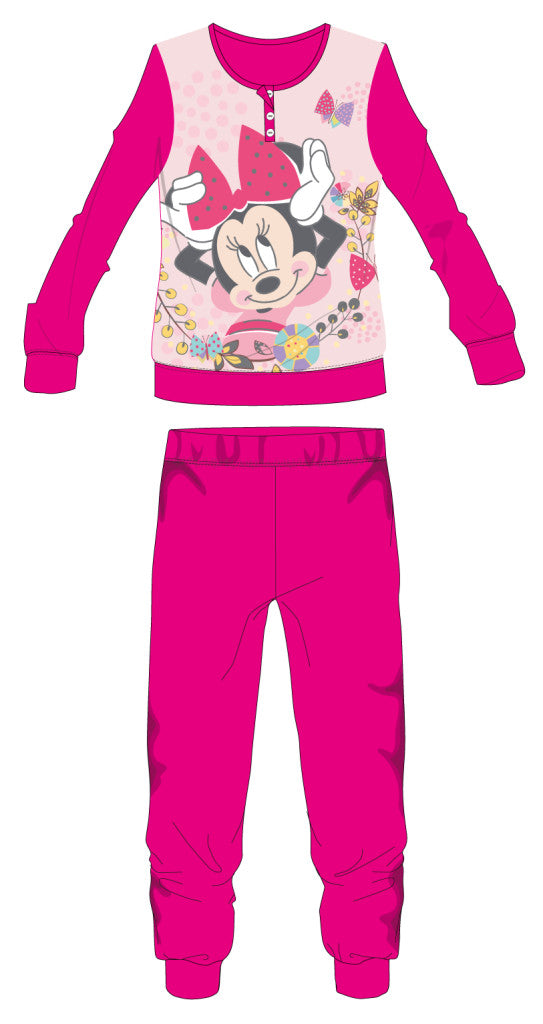 Pink Disney Minnie egér polár gyerek pizsama 110-es méretben