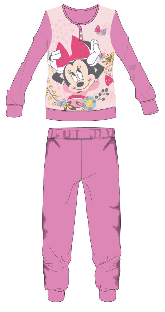 Rózsaszín Disney Minnie egér polár gyerek pizsama