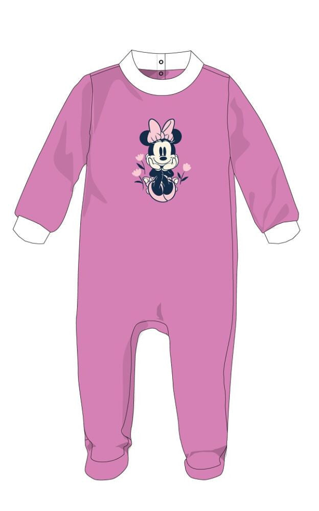 Lila Disney Minnie egér velúr baba rugdalózó