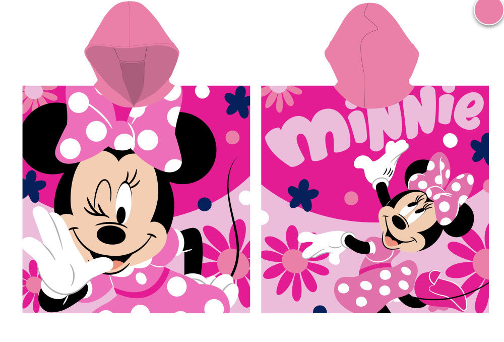 Disney Minnie egér mintás pamut gyerek poncsó