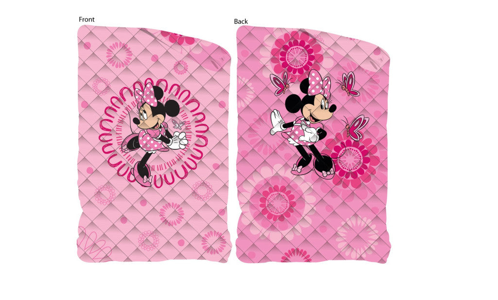 Disney Minnie egér mintás kétoldalas ágytakaró 170 x 260 cm
