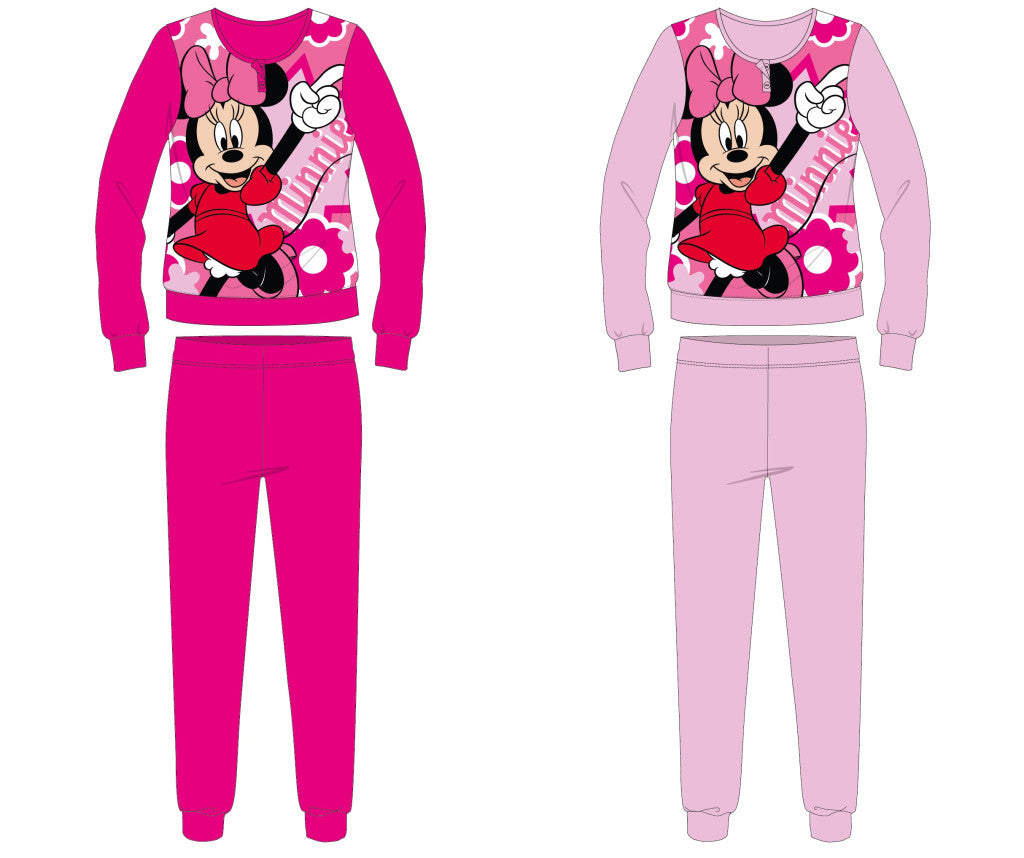 Pink Disney Minnie egér pamut flanel gyerek pizsama 104-es méretben