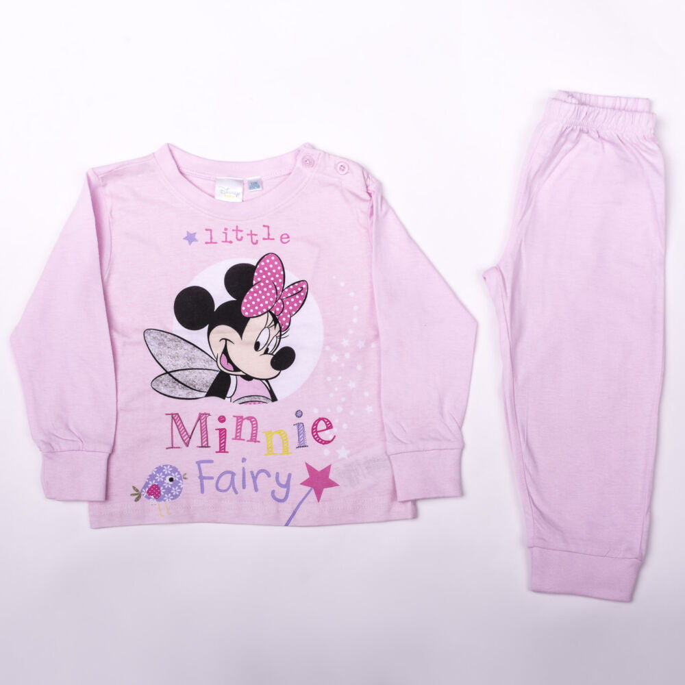 Világos rózsaszín Minnie Mouse baba pizsama