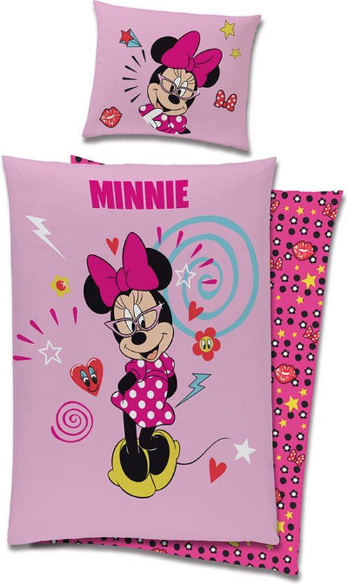 Minnie egér mintás ágyneműhuzat-szett