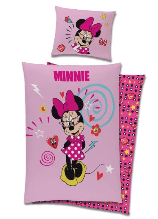 Minnie Mouse mintás pamut ágyneműhuzat garnitúra