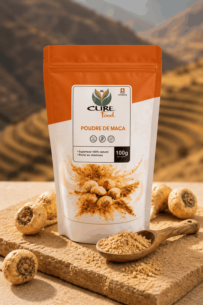 Organic maca powder for smoothies, bowls and everyday recipes