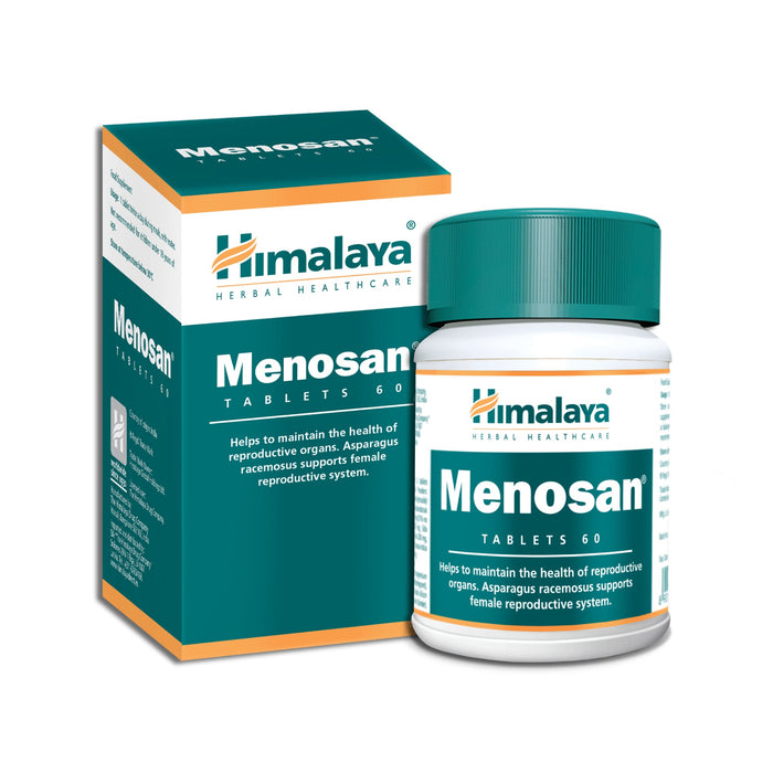 Himalaya Menosan menopause support tablets in a 60 tablet pack