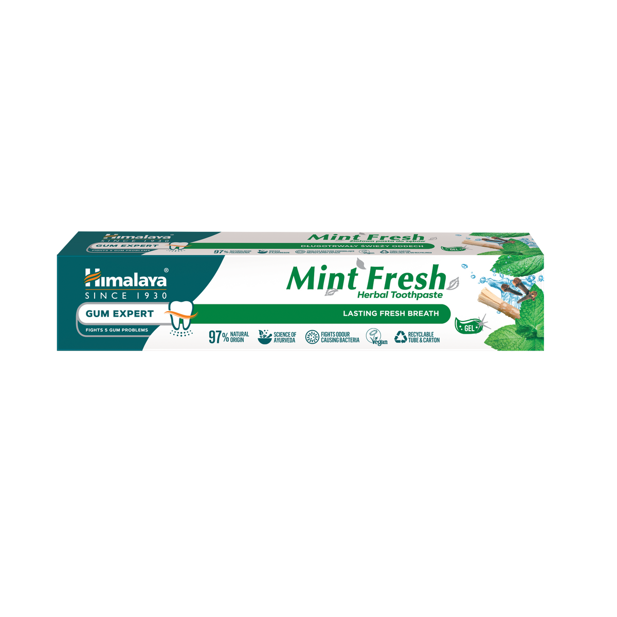 Himalaya Gum Expert Herbal Toothpaste - Mint Fresh - Travel pack 40g-0