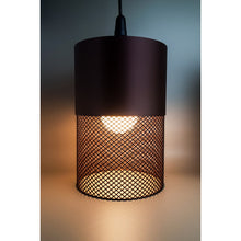 Loom Moro Max dark cocoa brown 3D printed pendant light with textured lower shade