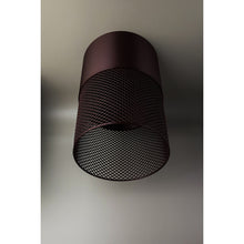 Loom Moro Max dark cocoa brown 3D printed pendant light with textured lower shade