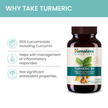 Himalaya Turmeric 95 curcumin supplement bottle with 60 vegan capsules