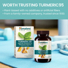 Himalaya Turmeric 95 curcumin supplement bottle with 60 vegan capsules