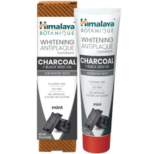 Himalaya Botanique charcoal whitening toothpaste with black seed oil, 113g tube
