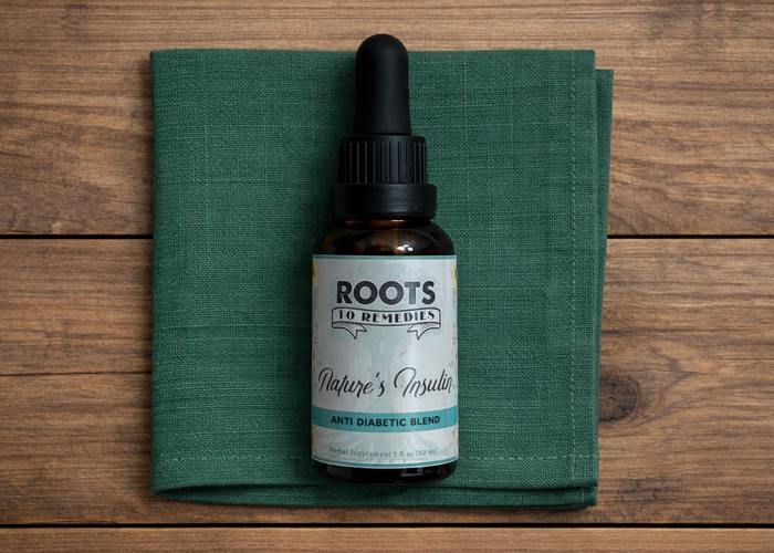 Nature’s Insulin herbal blood sugar support tincture bottle