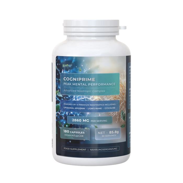 Nutriop® COGNIPRIME® - Premium Nootropic & Cognitive Longevity Stack (180 Capsules)-0