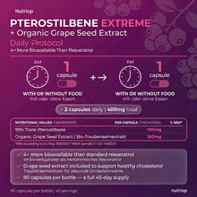 Nutriop® Pterostilbene Extreme + Grape Seed Extract — High-Absorption SIRT1 Activator (90 Capsules)-2