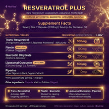 Nutriop® Resveratrol PLUS - Advanced Senolytic & Polyphenol Stack (60 Capsules)-2