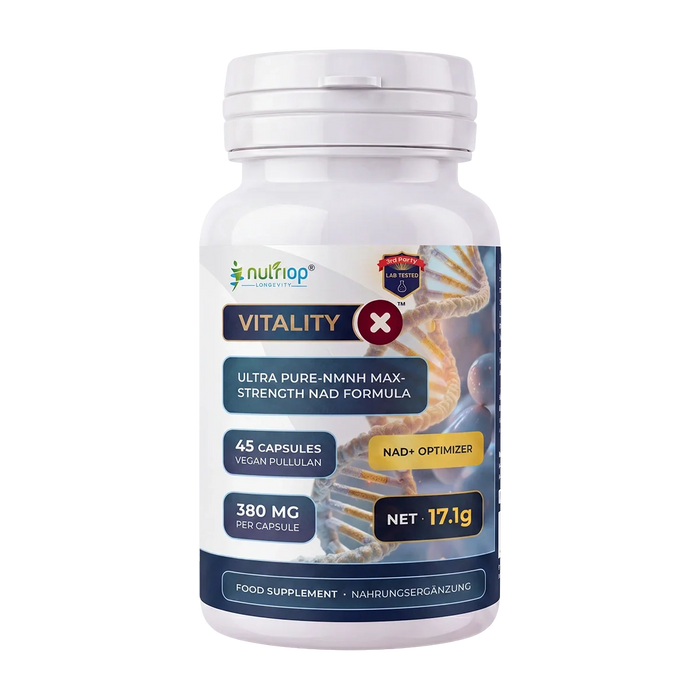 Nutriop® Vitality-X™ - Advanced NMNH & NAD+ Cellular Matrix (45 Capsules)-0