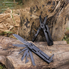 Ezüst összecsukható EDC multitool fogó kulcskarikával