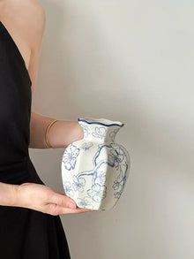 Elegant ceramic vase for flowers and home decor