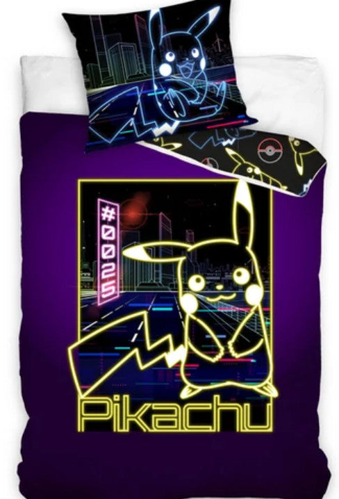 POKÉMON Pikachu Neon őrület ágyneműhuzat garnitúra