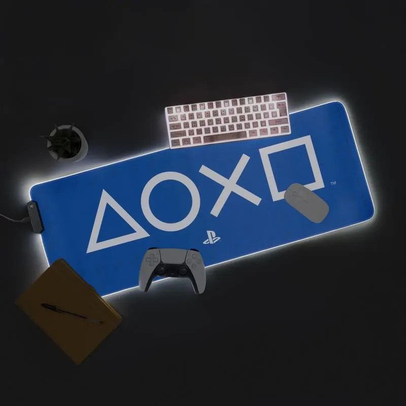 PlayStation világító XL gaming egérpad
