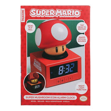 Super Mario gomba ébresztőóra éjszakai fénnyel