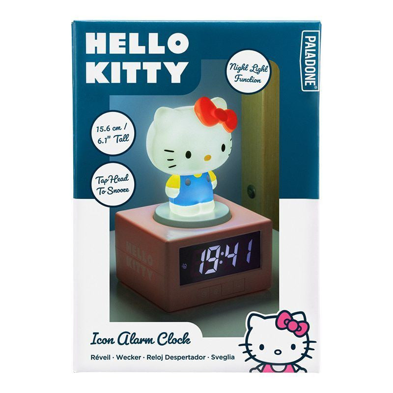 Hello Kitty világító ébresztőóra lámpával