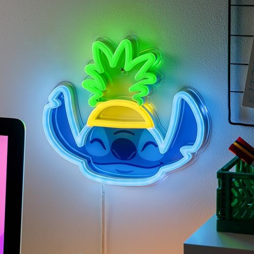 Lilo és Stitch ananászkalapos LED neon hangulatvilágítás